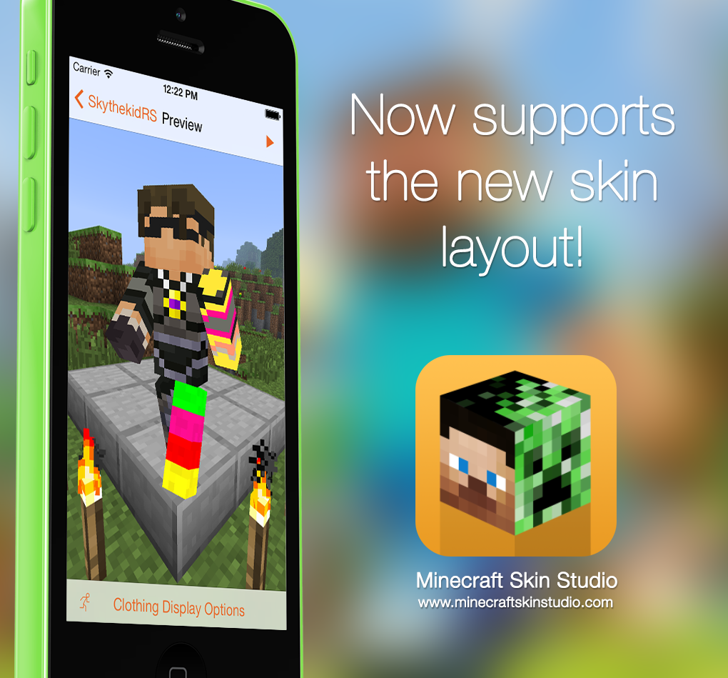 minecraft skin studio free download ios