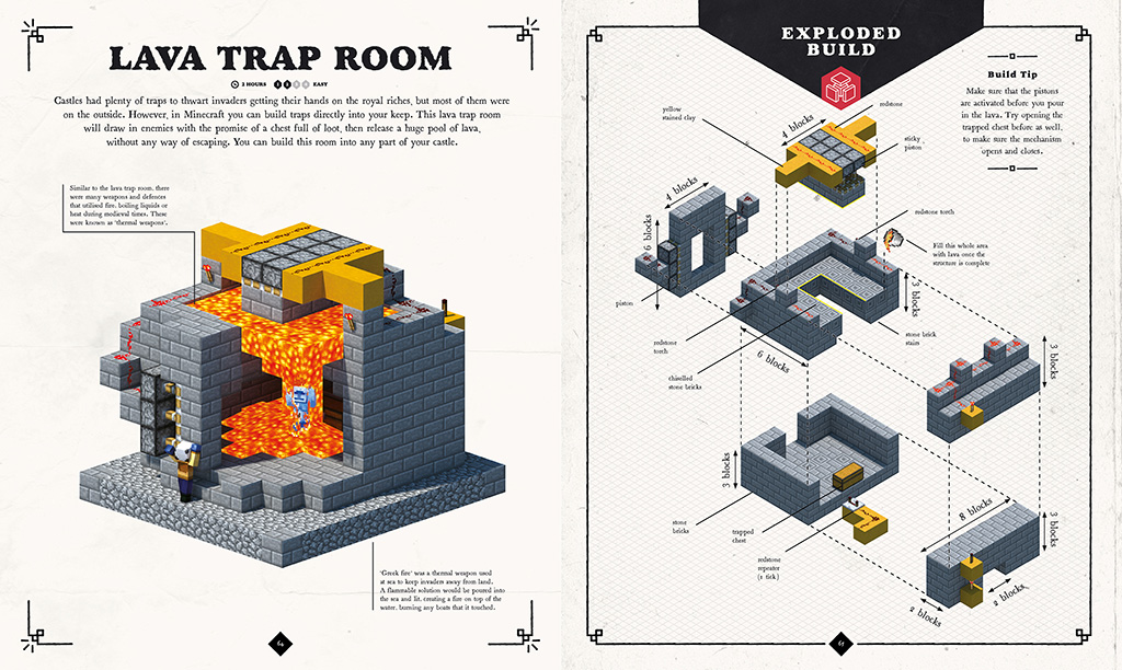 minecraft exploded builds medieval fortress pdf download