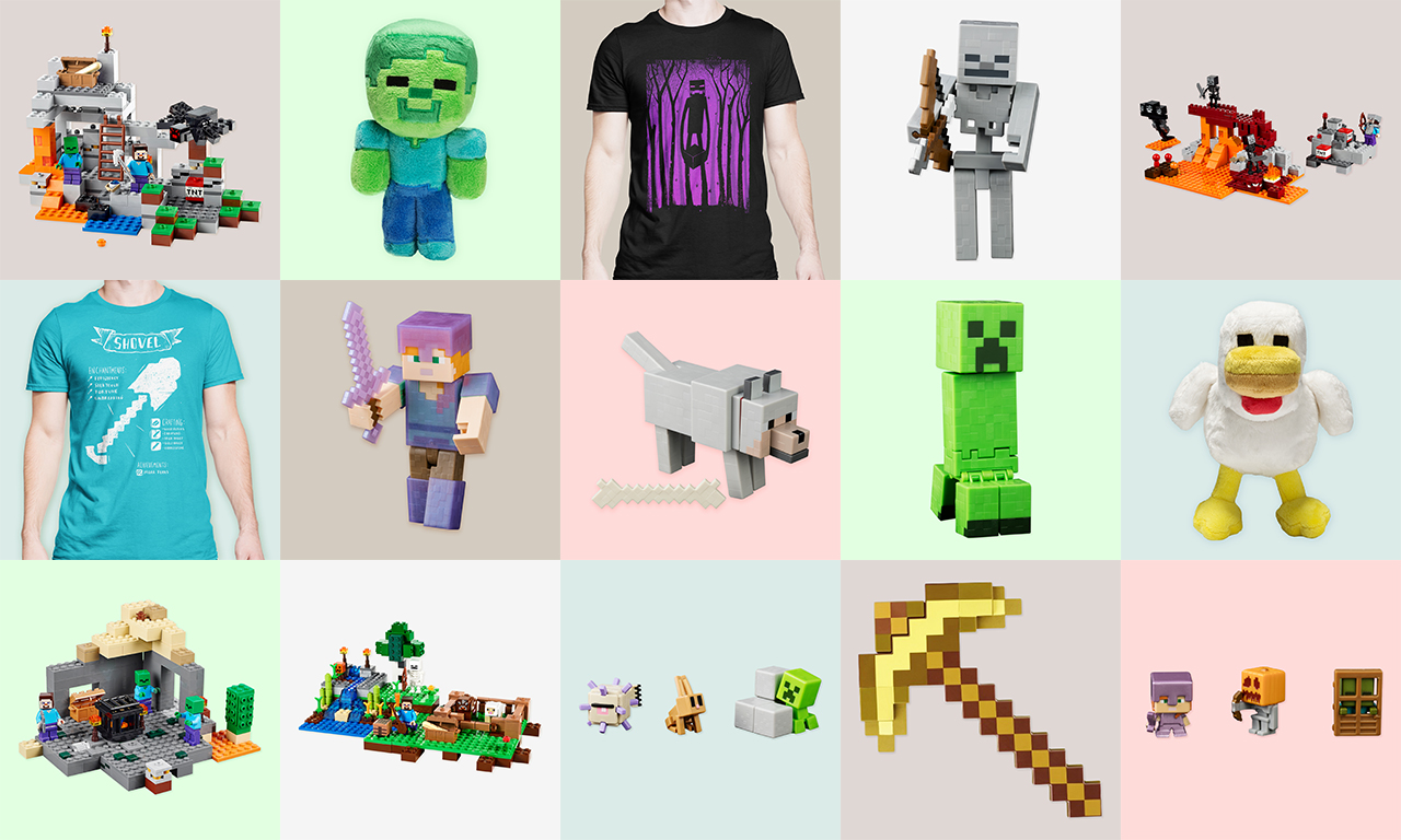 The Minecraft merch motherlode