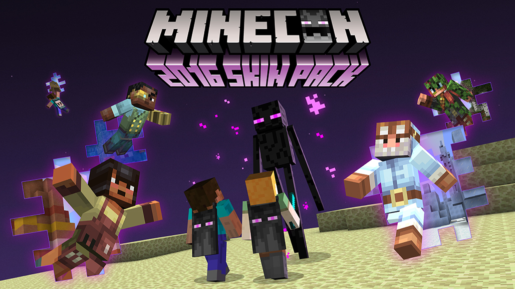 MINECON 2016 skins incoming! Get 'em while they're hot!